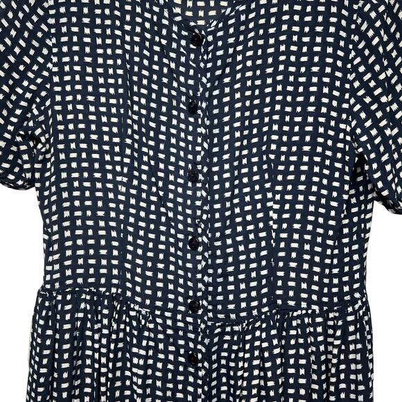 Stefanel Womens Dress Large Button Front Maxi Relaxed Modest Semi Formal Event - Picture 4 of 16